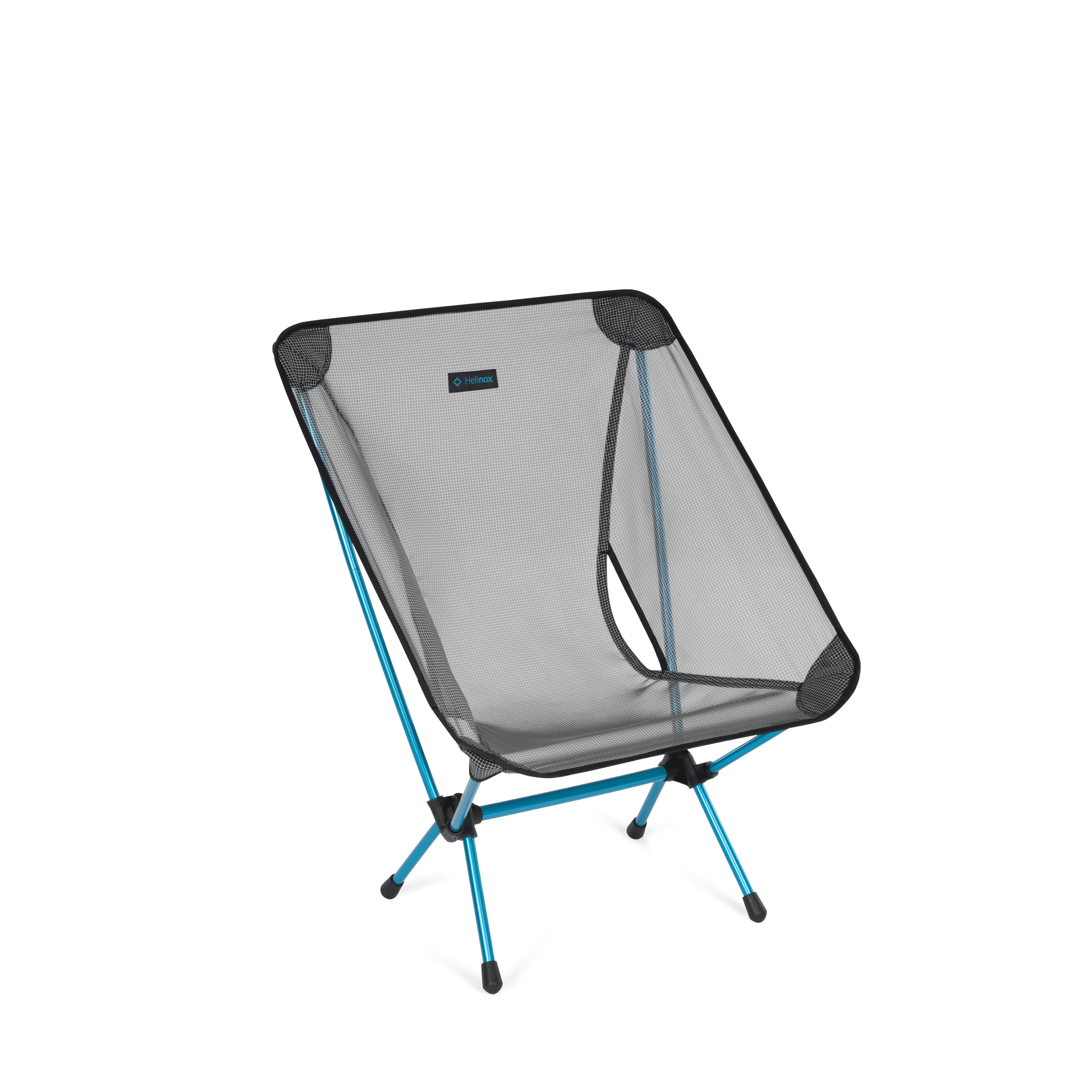 Helinox Chair Zero LT with a Cyan frame and translucent seat